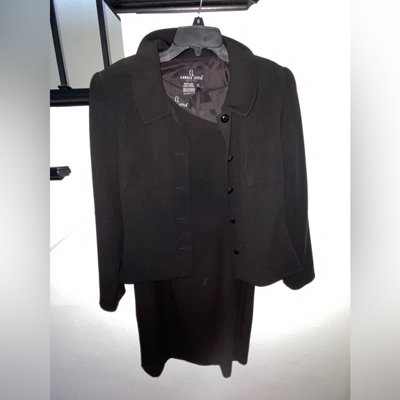 2 piece black dress and jacket by Carol Little size 10 - Picture 16 of 16